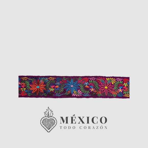 Mexican Folkloric belt day of the dead 5 de Mayo colorfull mexico todo corazon - Picture 4 of 4